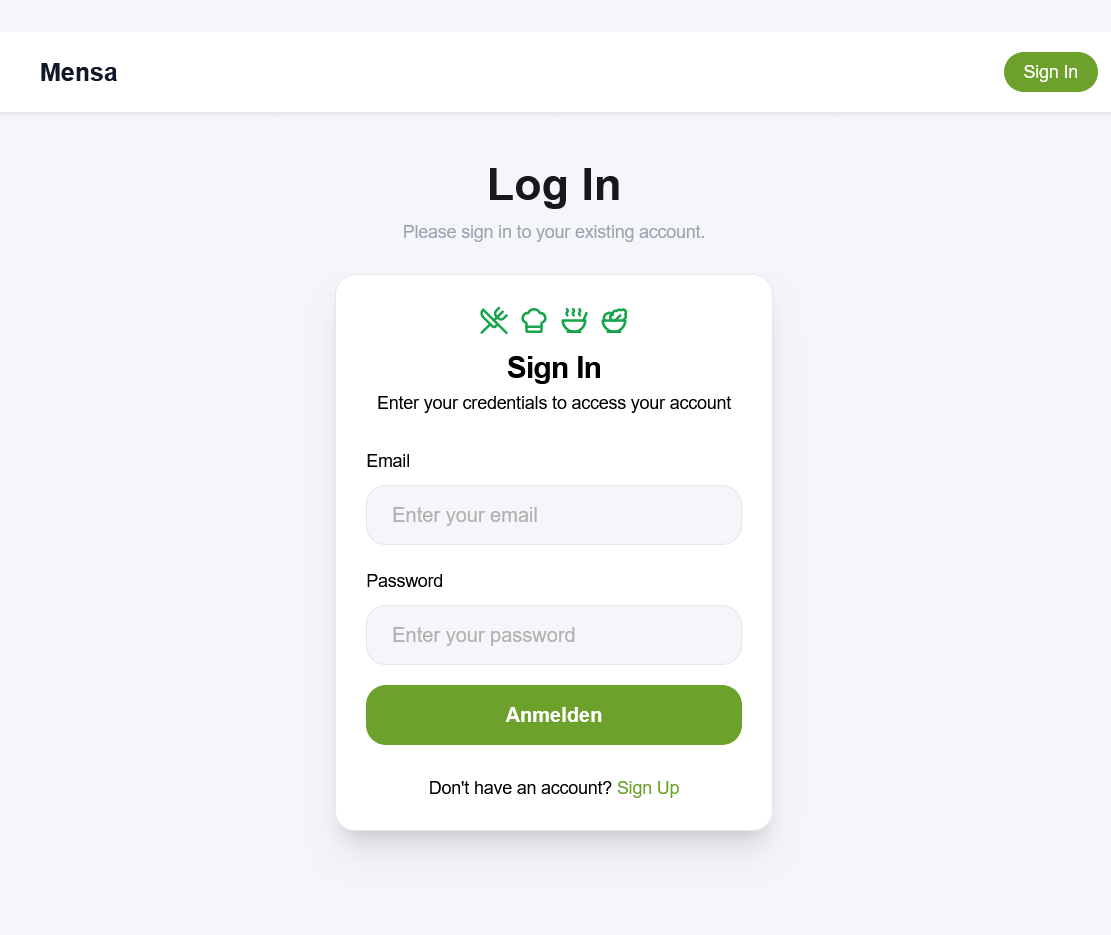 Mensa App